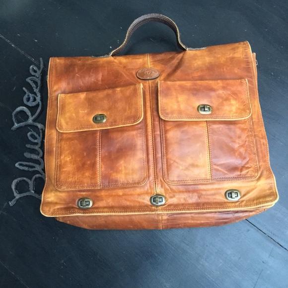 western leather briefcase